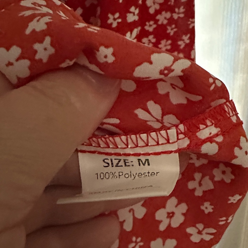 Floral Red Top - Picture 3 of 7